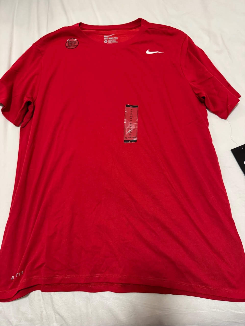 Nike Red Short Sleeve Dri-FIT Performance Tee